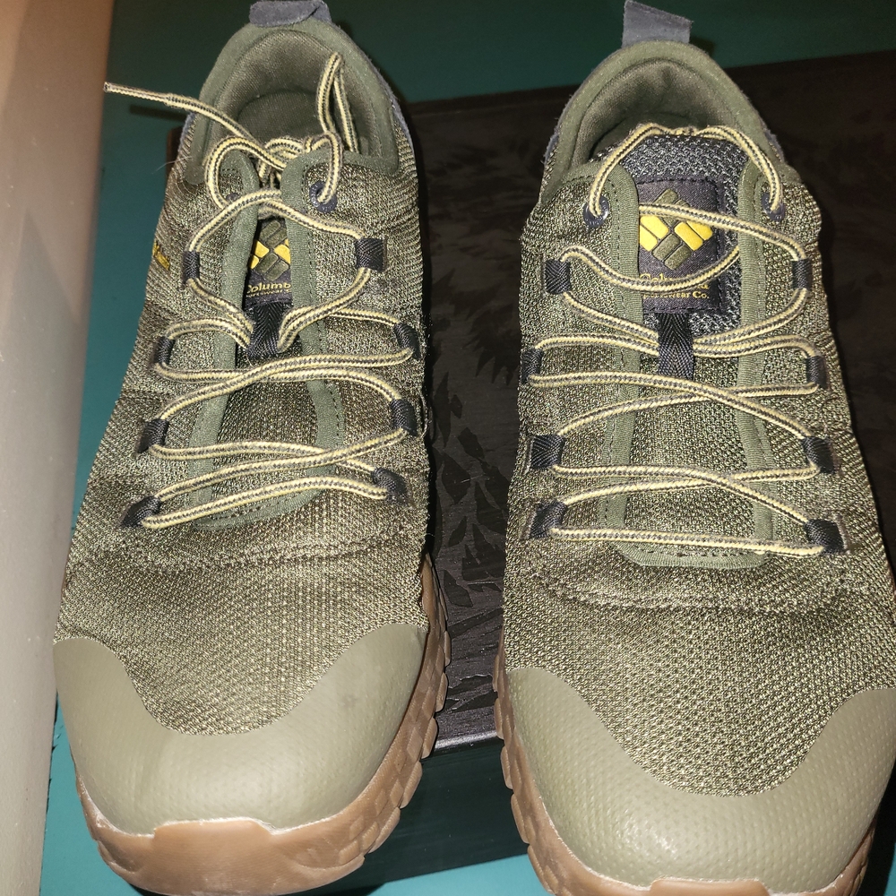 Columbia Mens 13 Fairbanks Nori Green Golden Nugget Low Boots Shoes BM5972-383